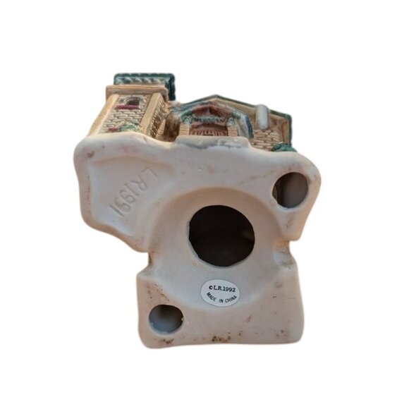 Holiday Time 1991 Vintage Village Church Hand Painted Porcelain Building Mini - Picture 5 of 12